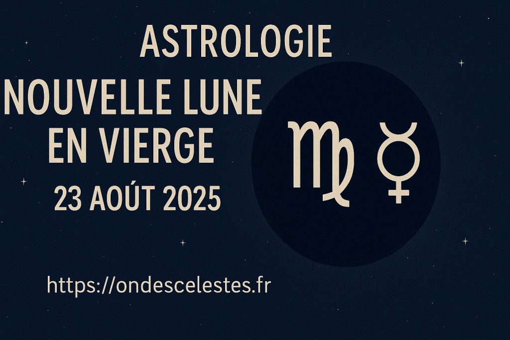 nouvelle lune en vierge du 23 août 2025