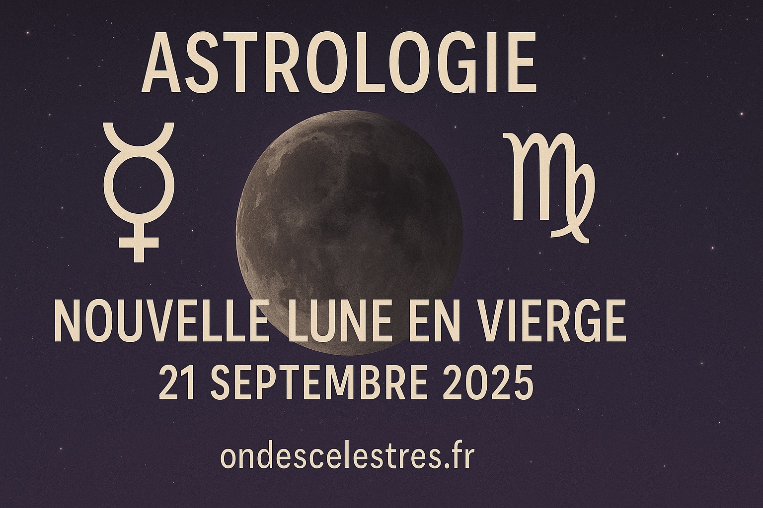 Nouvelle lune en Vierge du 21 septembre 2025